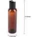 Bekith 30 Pack 4oz Amber Plastic Squeeze Bottles with Flip Cap - BPA-Free Refillable Containers for Shampoo, Lotions, Body Soap, Creams - Buy Online on GoSupps.com
