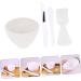 FOMIYES 2 Sets Silicone Mask Bowl Esthetician DIY Bowl Mask Mixing Tool Facial Mask Bowl Beauty Salon Mask Bowl Beauty Stirring Tools Ladies Suits Brush Cosmetic Silica Gel White Supplies - Buy Online on GoSupps.com