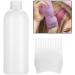 Hair Dye Brush Bottle Shampoo Bottle Oil Coloring Dispensing Applicator Brush Tip Tools with 120ml Capacity for Hair Dyeing(White) - Buy Online on GoSupps.com