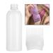 80ml Hair Color Dispenser Pump Dye Bottle with Graded Scale & Styling Comb Brush - Perfect for Salon Use - Buy Online on GoSupps.com