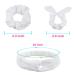 Venust White Hair Tie Scrunchie - 20 Pcs DIY Cotton Loop Hair Accessories for Girls & Women | Perfect for Batik Tie Dye & Party Activities - Buy Online on GoSupps.com
