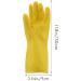 Kimefot 6 Pairs Dishwashing Gloves Rubber Gloves Yellow Flock Lined Heavy Duty Kitchen Gloves Medium - Buy Online on GoSupps.com
