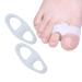 Fecfucy toe correction |Hammer toe smooths made of silicone - portable hammer toe corrector soft smooth iron for large toes for hammer toe relief prevents friction and relieves the pressure white L
