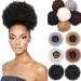 10 Inch High Puff Afro Curly Wig Ponytail - Synthetic Kinky Curly Clip-In Bun | Shop Worldwide - Buy Online on GoSupps.com