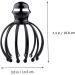 Minkissy 1stk Head Massage Device - Manual Scalp & Back Massager Scalp Scratching Tool 18x14.5cm Black - Ultimate Relaxation - Buy Online on GoSupps.com