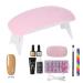 8PC Nail Art Tools Set - Manicure Extension Kit with Mini Dryer & Adhesive - Perfect for Professional Nails - Buy Online on GoSupps.com