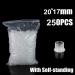 Tattoo Ink Caps Extra Large - 250 Pcs White Plastic Disposable Microblading Makeup - Pigment Ink Caps 17mm - Tattoo Supply - Buy Online on GoSupps.com