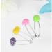 Nappy Pins - 4 Pieces Plastic Head Safety Pins for Cloth Diapers, Bibs - Baby, Child, Infants, Kids - Buy Online on GoSupps.com
