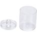 Alvinlite Transparent Cotton Swab Holder - Acrylic Round Organizer for Cotton Pads & Buds | Stylish Storage Solution - Buy Online on GoSupps.com