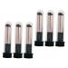 MERRYHAPY 6pcs Lip Brush Lip Balm Applicator Makeup Brush Makeup Tools Lipstick Applicator Wands Lipstick Portable Lipstick Brush Miss Major Aluminum Tube Smudge Brush