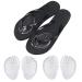 2 Pairs Silicone Gel Thong Sandal Cushions Pad Toe Protectors Anti Slip Flip Flop Gel Inserts Guards Insoles Shoes Grip Pads Forefoot Pads