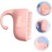 Toyvian Silicone Shampoo Brush - Infant Scalp Massager & Hair Cleaner - ABS Pink Baby Hairbrush - Buy Online on GoSupps.com