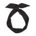 Anawakia Vintage Style Bow Headband Iron Wire Hairband for Women Wire Color Flexible Black