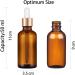 Panendiano 12PCs 50ml Amber Glass Pipette Bottles - Ideal for Essential Oils Perfume & Fragrance | International Shipping Available - Buy Online on GoSupps.com
