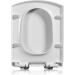 Heavy Duty Square Toilet Seats Soft Close White 14.6" 18.5" Loo Lid Quick Release Heavy Duty Easy to Clean Bathroom Lid Thickened Toilet Seat Cover B 34.5 43cm Little Surprise - Buy Online on GoSupps.com