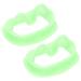 2 pieces of silicone mouth opener reusable portable tooth cheek holder intraoral lip holder for tooth whitening oral inspection (green)