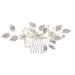 Ipetboom Bridal Hair Accessories Wedding Hair Accessories Crystal Wedding Hair Accessory Bride Headpieces for Wedding Rhinestone Barrettes Pearl Zinc Alloy Bridesmaid Hair Comb