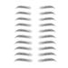Eyebrow - Eyebrows Waterproof 3D Peel Off Long Lasting Waterproof Natural False Eyebrows Makeup Sticker For Eyebrow Grooming Shaping Tmay