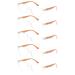 EFE reading glasses wood grain with comfortable spring hinges reading glasses for men and women 5 pieces (1.0 1.5 1.75 2.5 3.0) 5 pieces 2.0 x