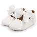 Sonsage Infant Baby Girls Bowknot Mary Jane Toddler Shoes | Anti-Slip Sole Princess Flats for Wedding | 6-12 Months, White - Buy Online on GoSupps.com