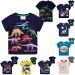 Cbcbtwo Glow in the Dark Dinosaur Tshirts for Boys Girls,Funny Luminous Short Sleeve Graphic Tees Seabed and Space Print Tops Jurassic W-navy 7 Years