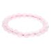 Exceart portable wristwalk bracelet crystal bracelet daily wristwalk bracelet ladies accessories tender bracelet unisex bracelet pearl bracelet pink crystal pearls amethyst rough pink 0.8x7cm