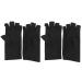 Solustre UV Protection Manicure Gloves - Anti-UV Half-Finger Nail Dryer Tools - 2 Pairs in Black for Salon & Home Use - Buy Online on GoSupps.com