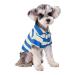 Polo shirt for small dogs two -legged strip shirt puppy costume summer t shirt fashionable clothing for bichon French bull dog dog shirt striped dog shirt breathable blue medium