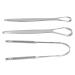3PCs tongue scraper stainless steel cleaner ergonomic handle tongue scraping tongue cleaning tongue care tool for improved taste