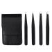 Mini Stainless Steel Eyebrow Trimming Set 4 Pair of Professional Reusable Eyebrow Tools Eyebrow Tweezers Kit