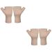 2 Pairs Pressure Wrist Wrist Carpal Tunnel Gloves Tendonitis Adjustable Stand Hand Wrist Sleeves Athletic Wrist Tape Support Gloves Rheumatiod Gloves Brace Spandex 20% Compression