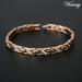 Vicmag Magnetic Bracelet for Women - Titanium Steel Brazaletes - Ultra Strength, Adjustable with Removal Tool - Rosegold Crystal-X Shape - Gift Box Included - Buy Online on GoSupps.com