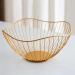 Fruit Basket Fruit Bowl 3-Tier Fruit Basket Holder Decorative Fruit Bowl Stand for Countertop Kitchen Home Kitchen Organizers and Storage (Color : Gold2)