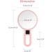 Double Sided 5X/1X Magnifying Hand Held Makeup Mirror with Folding Handle - Compact Cosmetic Vanity Mirror for Girls and Ladies - Pink - Buy Online on GoSupps.com