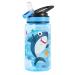 Home Tune Cute Water Bottle for Kids Girls Boys  BPA Free & Sturdy Print & Leak Proof Flip Straw & Carry Loop & Easy Clean  15oz - Shark