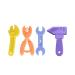 Baby tooth toy set 4-part sensory molic tooth toys silicone oral motor chew for teeth hammer key tensioner pliers shape baby tooth toys for newborn boys and girls