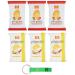 Beni Culinari Lot de 6 paquets de test pour patatine poivrons tomates cerises chips de pommes de terre sachet de 150 g + porte-cl s gratuit