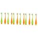 Minkissy 12 STK Carrot toothbrush travel toothbrush for children Extra soft children's toothbrushes children train toothbrush hand toothbrush travel toothbrush TPR toddler manual