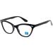 KISS neutral glasses BLUE LIGHT FILTER - CAT EYE mod. PIN-UP - anti-fatigue and relaxation - woman PC TV gaming black