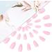 Valentine's Day False Nails Pink Heart Press on Nails Almond Stick on Nails French Short Fake Nails 24pcs for Women and Girls (Color : Pink Size : 26 Piece Set) - Buy Online on GoSupps.com
