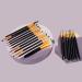 MUJGAN 20 Pieces Makeup Brush Set Professional Face Eye Shadow Eyeliner Foundation Blush Lip Makeup Brushes Powder Liquid Cream Cosmetics Blending Brush Tool (Black) - Buy Online on GoSupps.com