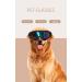 Jiamian Pet Sunglasses for Dogs - Waterproof UV Protection Adjustable Straps for Medium & Large Breeds - Anti-Fog & Windproof Black2 - Buy Online on GoSupps.com