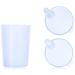 Horn Medical 3 Series Pack 250ml Adult Beak Cup - Drinking Aid with Dual Lids (Large & Small) - Selectable Color (Transparent) | International Shipping Available - Buy Online on GoSupps.com