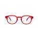 Muunel Blue Light Blocking Glasses Essilor Lenses Anton UVAllBlue Women Square Shape Red Frame -3.50 Strength