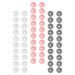 Kisangel 105Pcs Silicone Teether Beads Round Colored Pacifier Clip Beads Organic Nursing Baby Chew Colorful Beads BPA- Free for DIY Crafts Teething Accessories Pink Grey White - Buy Online on GoSupps.com