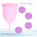 Menstrual Cup Reusable Silicone | Comfortable Leakage-Free Women s Hygiene | 3 Colors Available - Buy Online on GoSupps.com