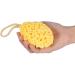 Soft Bathing Sponge Ball - Gentle Shower Spa Peeling for Women Men & Children - Luxurious Foam (Yellow) - Buy Online on GoSupps.com