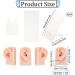 OLYCRAFT 2pcs Silicone Ear Model with Acrylic Display Stands for Jewelry Earring Display and Piercing Practice - Buy Online on GoSupps.com