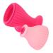 Beavorty Ice Cube Tray Ice Face Roller Women Face Tool Ice Face Mold Skin Massage Ice Roller Silicone Face Ice Roller Mold Silicone Ice Roller for Face Reusable Ice Roller Women Face Care 15X6CM Pink
