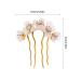 Beaupretty Vintage Jade Flower Hair Sticks Chinese Hair Pins for Women (White) - Buy Online on GoSupps.com